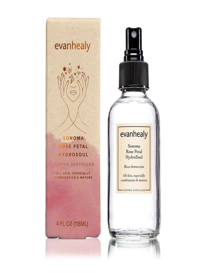 evanhealy Sonoma Rose Petal HydroSoul | Copper Distilled Hydrosol | Hydrating & Balancing Face Toner for Mature, Delicate, Fragile & Devitalized Skin - Image 1
